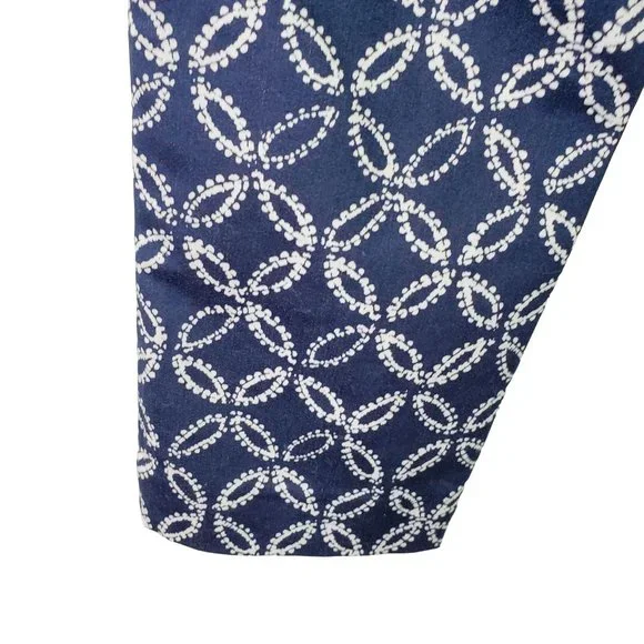 MICHAEL MICHAEL KORS Geometric Print Basics Ankle Pant Sz 2 - Picture 8 of 9